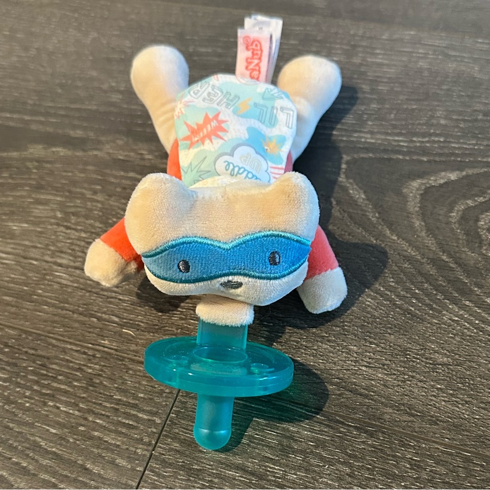 Wubbanub Superhero Plush Pacifier Holder